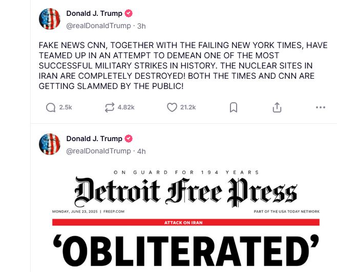 Screenshot: Truth Social