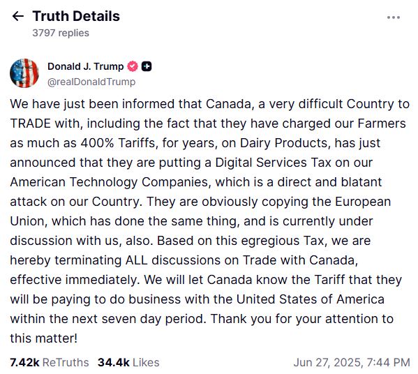 Screenshot TruthSocial